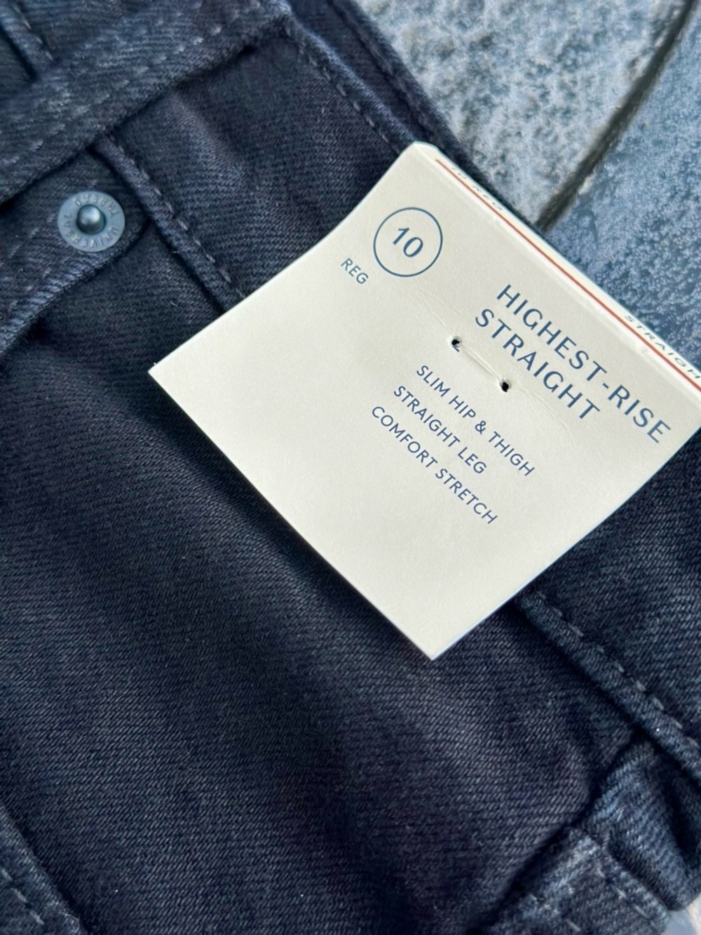 NWT Universal Thread Womens High Rise Straight Leg Stretch Black Jeans - Picture 5 of 9